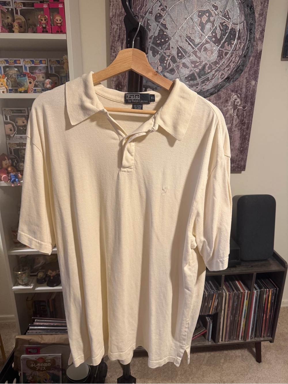 Ralph Lauren Men's Light Cream Polo Shirt